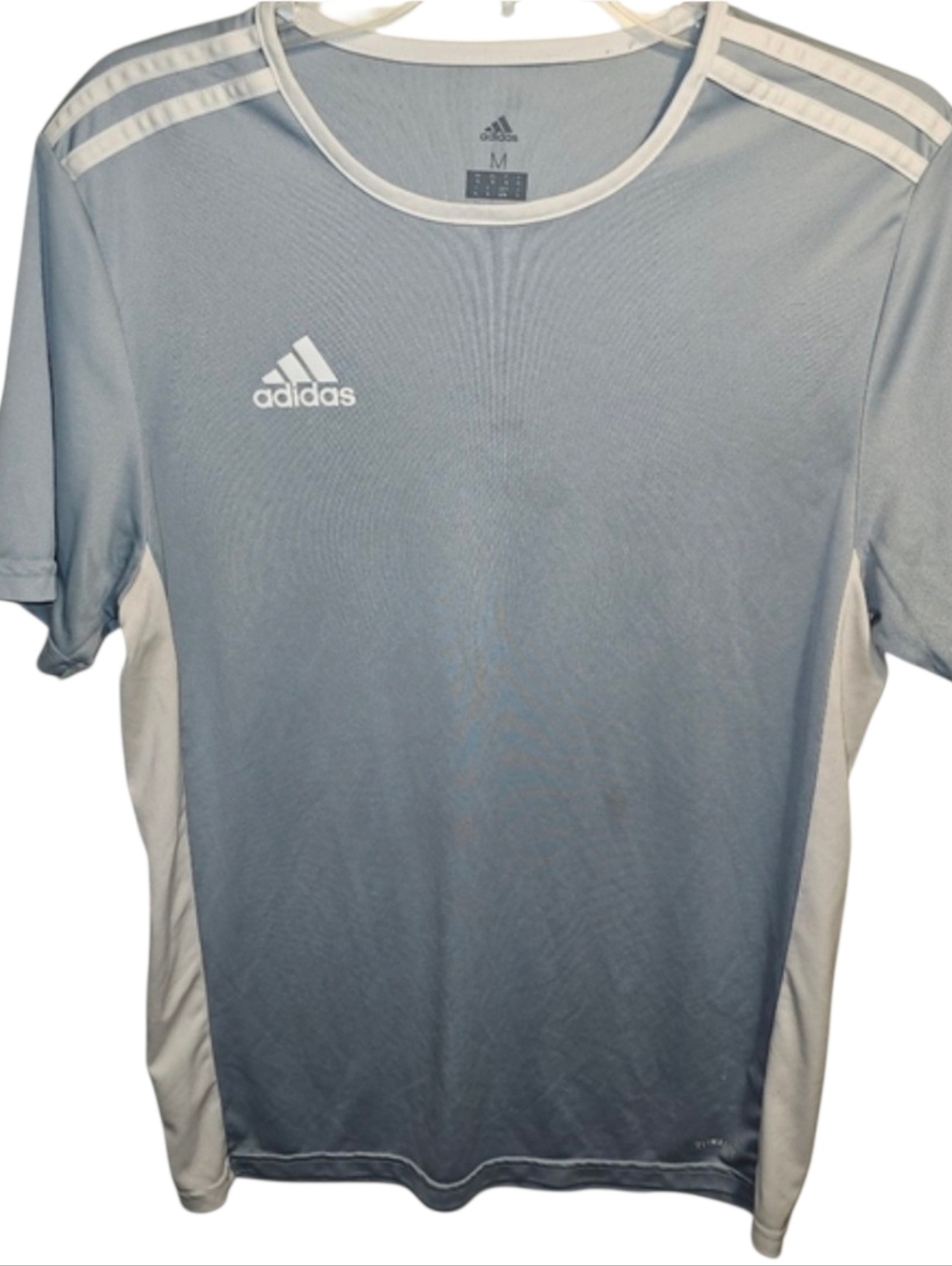 Adidas sz. Medium grey/white tshirt